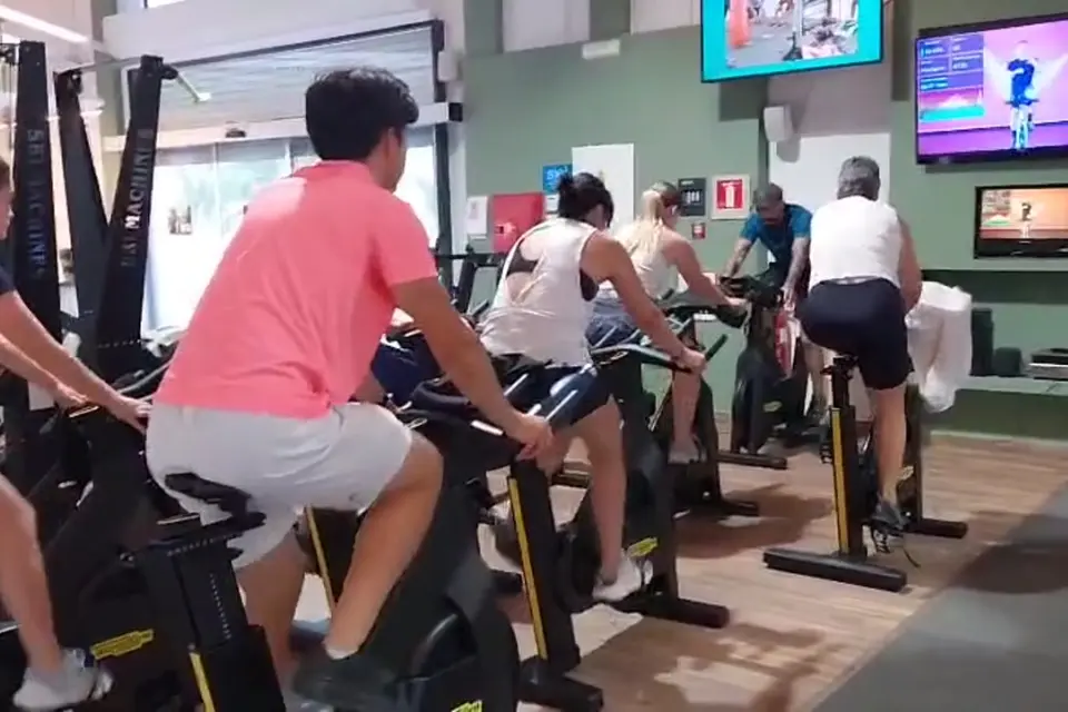 Spinning class at Club Fit Javea