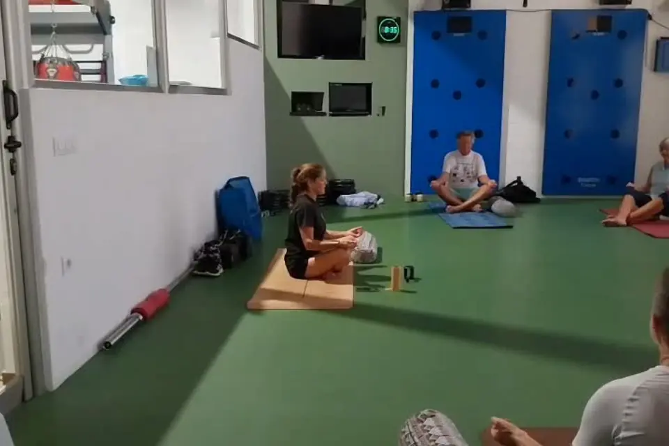 Yoga class at Club Fit Javea