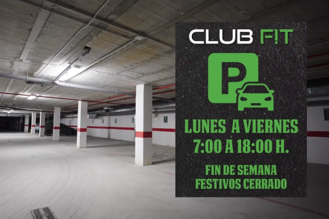 Covered parking at Club Fit Javea