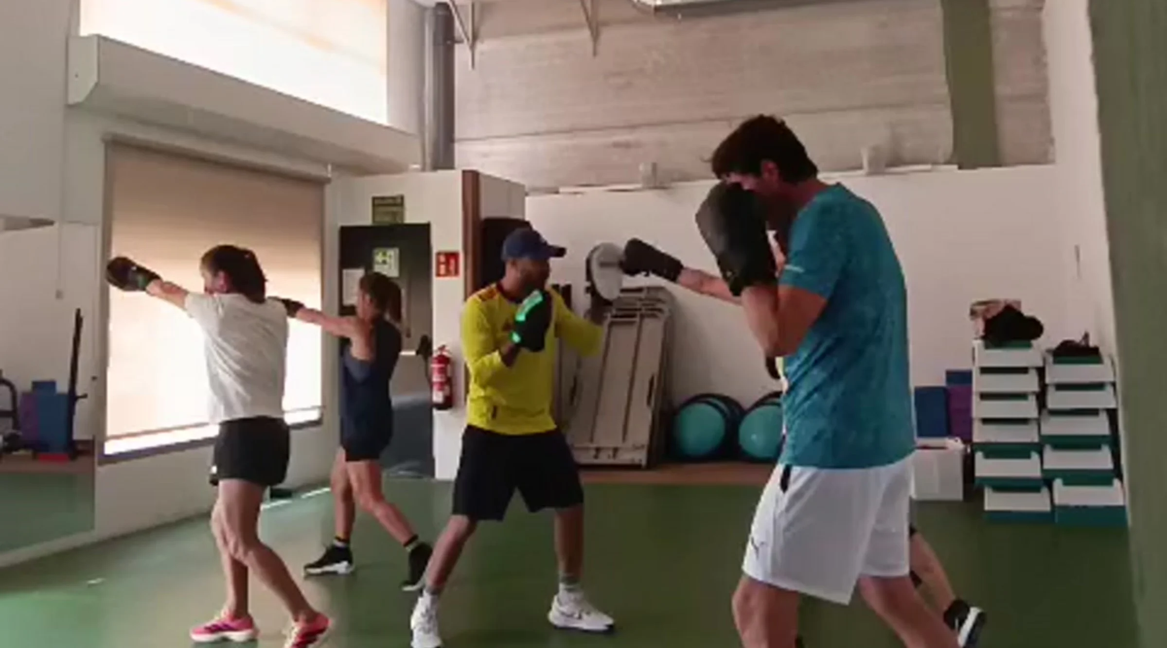 Members taking part in a group exercise class at Club Fit Javea